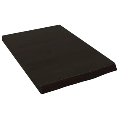 Image of vidaXL Dark Grey Bathroom Countertop, 40x60 cm, Solid Oak Wood, Versatile Use as Vanity/Shelf/Cabinet Top, Live Edge Design