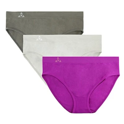 Image of Balanced Tech Women&#039;s Seamless Bikini Panties 3 Pack Mulberry Group Large