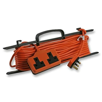 Image of PRO ELEC PELB1644 15m Garden Extension Lead, Twin Socket