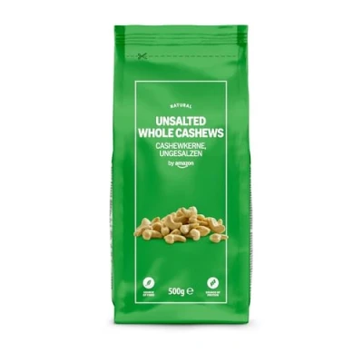 Image of by Amazon Whole Cashew Nuts Unsalted, 200g