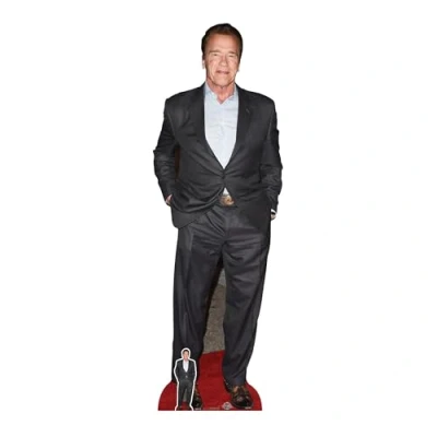 Image of Arnold Schwarzenegger Lifesize Cardboard Cutout with Free Mini Standee Gift for Fans, Friends &amp; Family