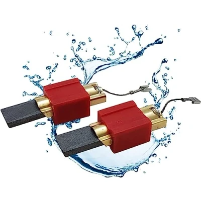 Image of Lichtblau Set of 2 Motor Carbon Brushes with Holder for Miele Washing Machine and Washer Dryer 4297410 4297411 4297412 4297413 4297414 e.g. W800 Series Coals