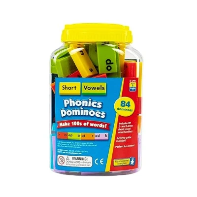 Image of Learning Resources Phonics Dominoes Short Vowels
