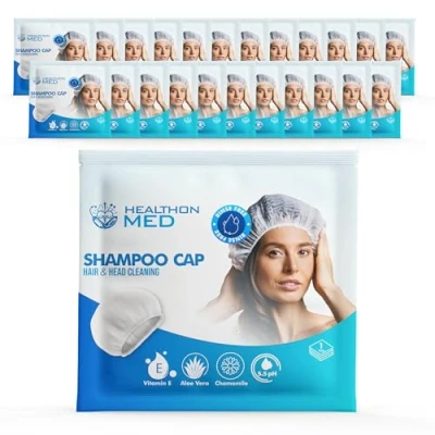 Image of HEALTHONMED Shampoo Cap Rinse Free (Pack 24)