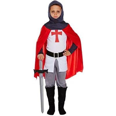 Image of Boys English Knight Costume Medium 7 9 Years