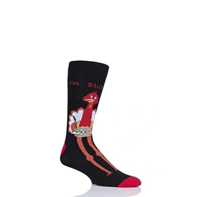Image of Mens and Women&#039;s SOCKSHOP 1 Pair Lazy Panda Bamboo Fun &amp; Novelty Socks Turkey Dinner 4 8 Ladies