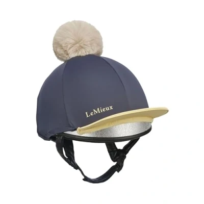 Image of LeMieux Pom Hat Silk Detachable (Dusk/Mimosa)