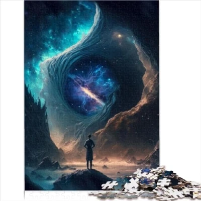 Image of Jigsaw Puzzles for Adults, Space Observer, 1000 Piece Cardboard Puzzle Ages 12+, Ideal as a Full Size Gift (50x75cm).