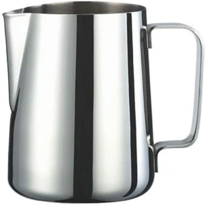 Image of Stainless Steel Milk Frothing Jug 600ml/21oz Coffee Frother Barista Accessories for Cappuccino Latte Frothy Machines Sleek Silver Design