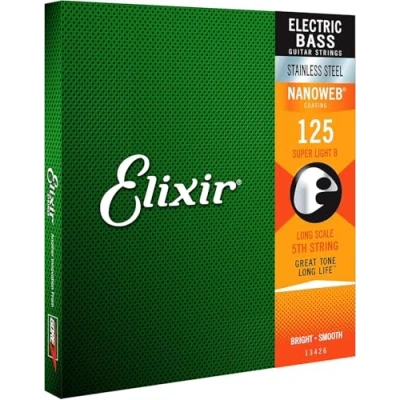 Image of Elixir, Nanoweb Stainless Steel Single Bass String.125 (13426)