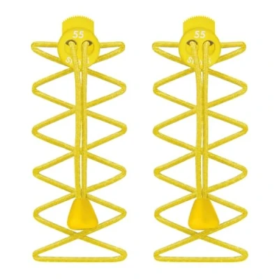 Image of 55 Sport Elastic Lock Shoelaces For Running &amp; Triathlon, Neon Yellow