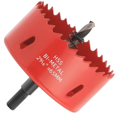 Image of GARHWAL Bi Metal Hole Saws 65mm Wood Cutter, Saw, Circular Cutter for Walls, Core Drill Bit Fast Cutting with Long Lasting Blades Plumbing, Conduits, Kitchens, Bathrooms, and More