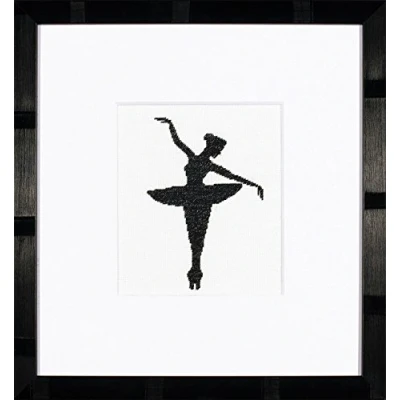 Image of Lanarte Counted Cross Stitch Kit: Ballet Silhouette 1, NA, 1.5 x 14.5cm