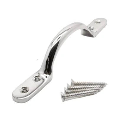 Image of SISI UK Chrome 6 Inch Pull Handle 150mm Bow for Furniture or Sash Window Frames Cabinet Drawer Cupboard Knobs Pack of 1.