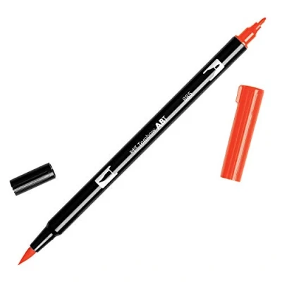 Image of Tombow ABT 885 Dual Brush Pen Warm Red