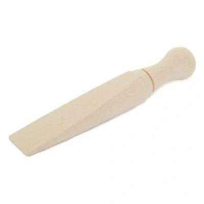 Image of Beechwood Doorstop Wedge Traditional Wooden Door Stopper Beech Wood Floor Stop