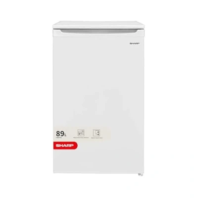 Image of Sharp SJ UE080M4W EN Undercounter Fridge, with Icebox, E Rated, 48 cm, White