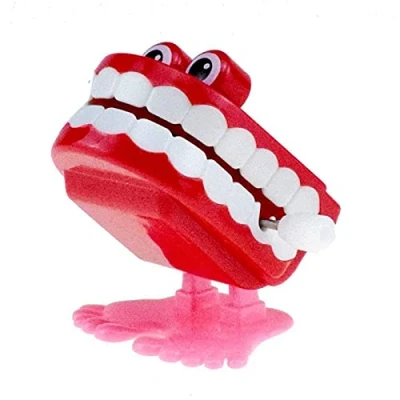 Image of DGFgfgh Chattering Teeth (Wind Up Toy)，Wind Chomping Tooth Teeth, Funny Walking