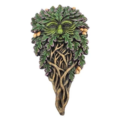 Image of Nemesis Now All Seeing Oak Wall Plaque 18cm Green