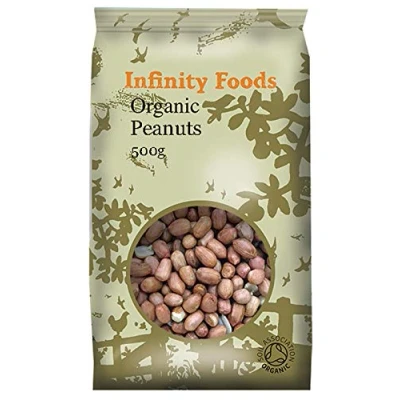 Image of Infinity Foods Organic Peanuts, 500g