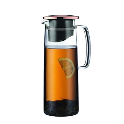 Image of Bodum 11575 18s Filter Jug with Infuser, Lid, Copper, Glass, 10 cm