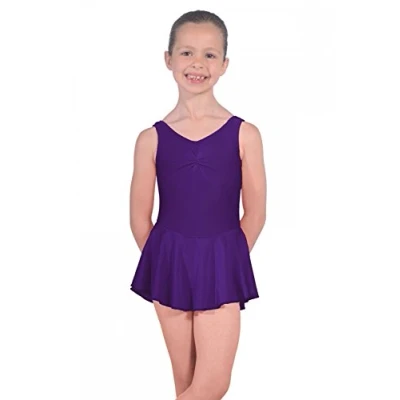 Image of Dancewear Central Sleeveless ISTD Junior Lycra Leotard With Skirt