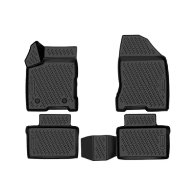 Image of Element EXP.NLC.37.09.210k Rubber Car Mats for Opel Zafira B 07/2005 2014 Set of 4 Black