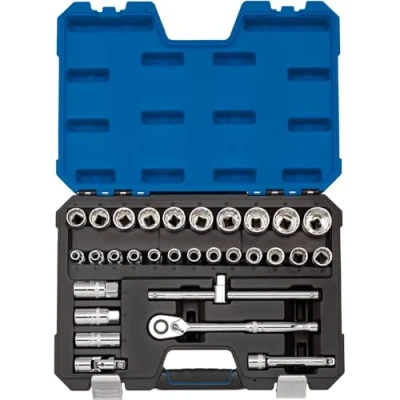 Image of Draper Metric Socket Set, 1/2&quot; Sq. Dr. (30 Piece)