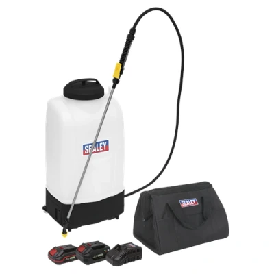 Image of Sealey Cordless Garden Backpack Sprayer 20V SV20 Series 15L 2 Batteries