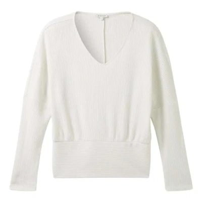 Image of TOM TAILOR Women&#039;s 1039984 Sweatshirt, 10315 Whisper White, L