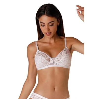 Image of Lovable Women&#039;s Anniversary Lace Non Wired Bra, Skin, 36C