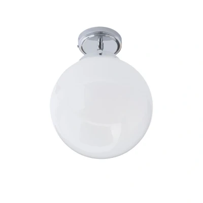 Image of Porto Bathroom Ceiling Light Chrome &amp; Opal IP44
