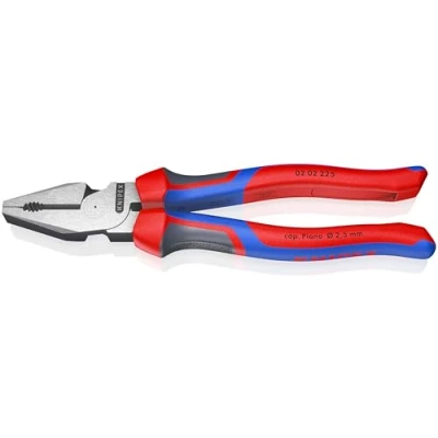 Image of Knipex High Leverage Combination Pliers black atramentized, with multi component grips 225 mm 02
