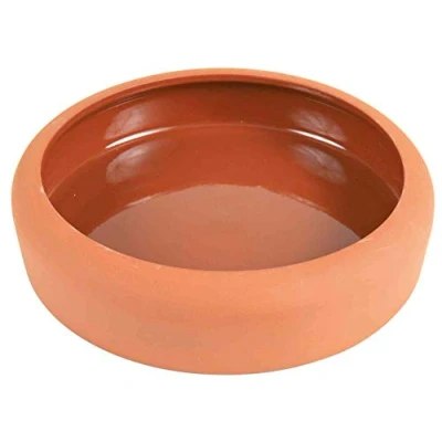 Image of Trixie Ceramic Bowl with Rounded Rim, 125 ml, Terracotta