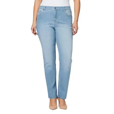 Image of Gloria Vanderbilt Women&#039;s Amanda Classic High Rise Tapered Jean Plus Size, Callisto, 22