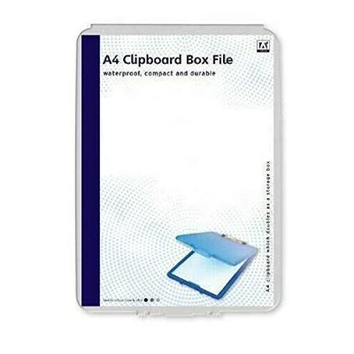 Image of A4 Clipboard Box File Durable Waterproof Outdoor Filing Office School Quality
