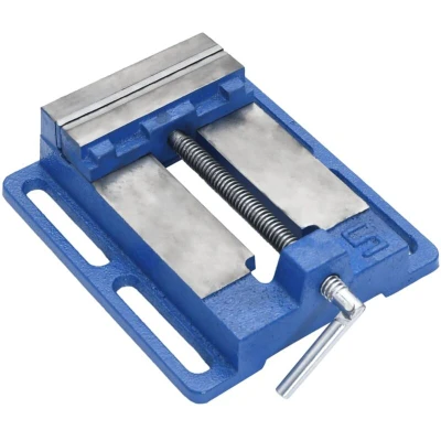 Image of vidaXL Drill Press Vise Blue 121 mm Cast Iron