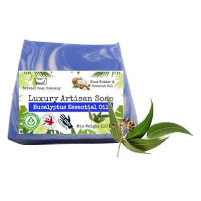 Image of Hademade Coconut and Shea Butter Artisan Soap with Essential oil. (Eucalyptus)