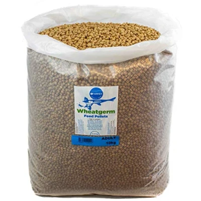 Image of Wheatgerm floating winter koi feed pond pellets with spirulina (adult) 10kg