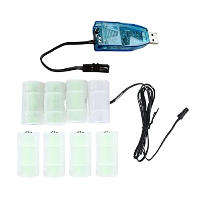 Image of Haveratio Reuse USB to 1V 24V Adjustable Voltage LR14 C Cell Battery Eliminator Replace 1 8pcs Batteries for Toy LED Lamp Game