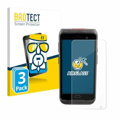 Image of brotect Glass Screen Protector Film compatible with Honeywell Dolphin CT40/ CT40 XP (3 Pack) Foil Protection [Scratch Resistant, High Clarity]