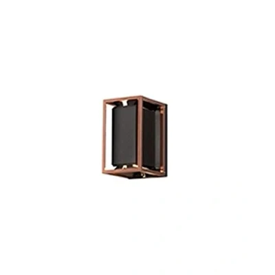 Image of Vale Outdoor Modern Up Down Wall Light Black Copper 2x GU10 Adjustable Beam, IP44