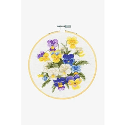 Image of DMC Violets Cross Stitch Kit