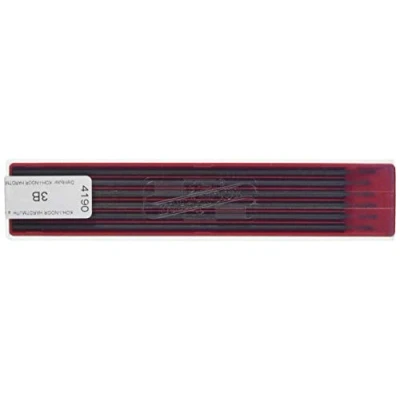 Image of KOH I NOOR Graphite Lead for 2.5mm Diameter 120mm 3B Mechanical Pencil (Pack of 6)