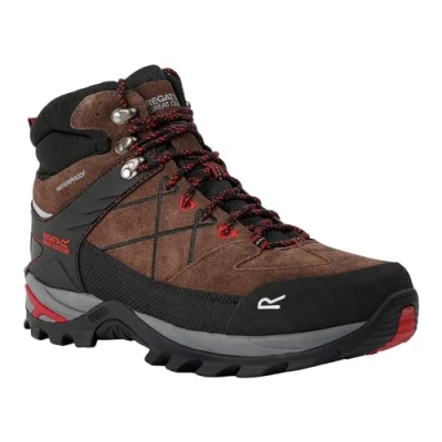 Image of Regatta Mens Samaris Pro II Walking Boots with Performance Threads for Traction Control, Mud Guards &amp; TECFOAM Insock, Waterproof Breathable Perfect Outdoors,Hiking Climbing