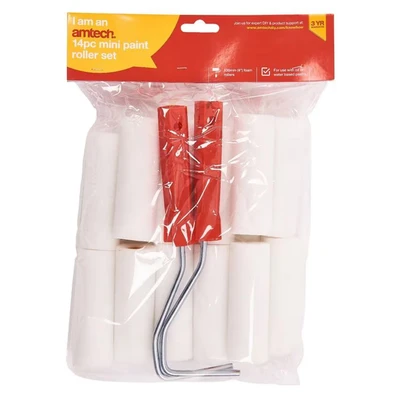 Image of Amtech S3895 14 Piece Mini Paint Roller Set