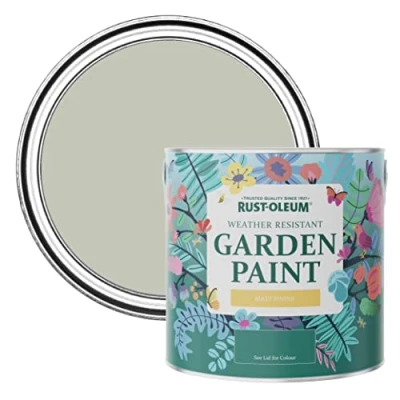 Image of Rust Oleum Grey Mould Resistant Garden Paint In Matt Finish Tyne Fog 2.5L