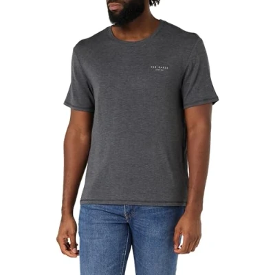 Image of Ted Baker Men&#039;s Supersoft Jersey Lounge T Shirt, Size S Dark Grey Marl