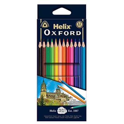 Image of OXFORD 7&quot; COLOURING PENCILS (PACK OF 12)