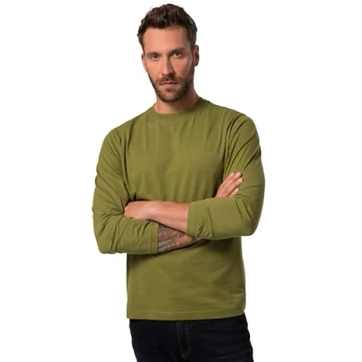 Image of JP 1880 Men&#039;s Langarmshirt T Shirts, Cactus, XXXXXXXXL
